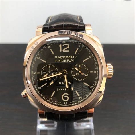 Panerai Radiomir PAM 502 8 days GMT Oro Ros 1940 Chrono .